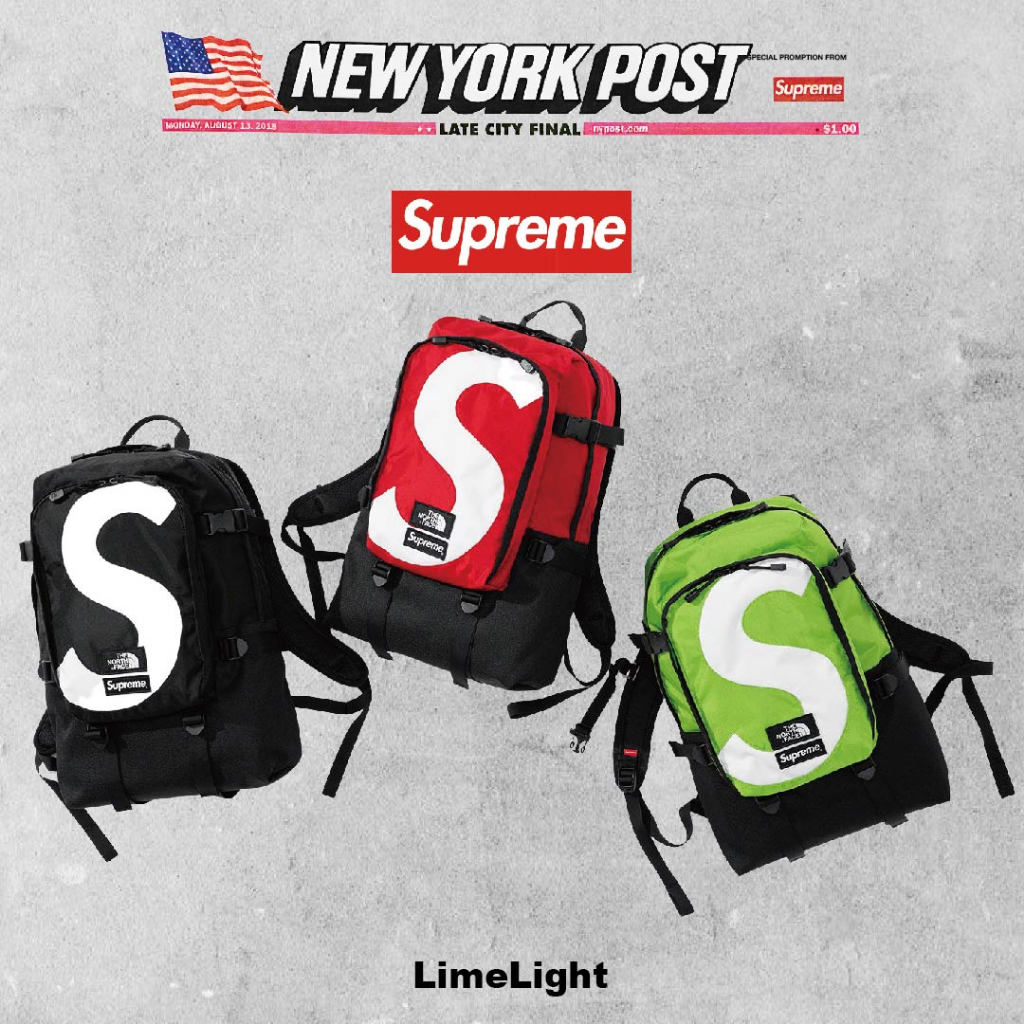 ☆LimeLight☆ Supreme The North Face S Logo Backpack 北臉後背包