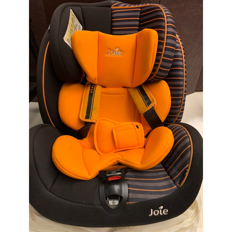 JOIE 舒適升級版 0-7歳成長型汽座-橘色（二手，安全袋固定，面交價請私訊）