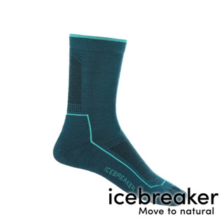 【icebreaker】Cool-Lite 女半筒薄毛圈健行襪『海藻綠』104662