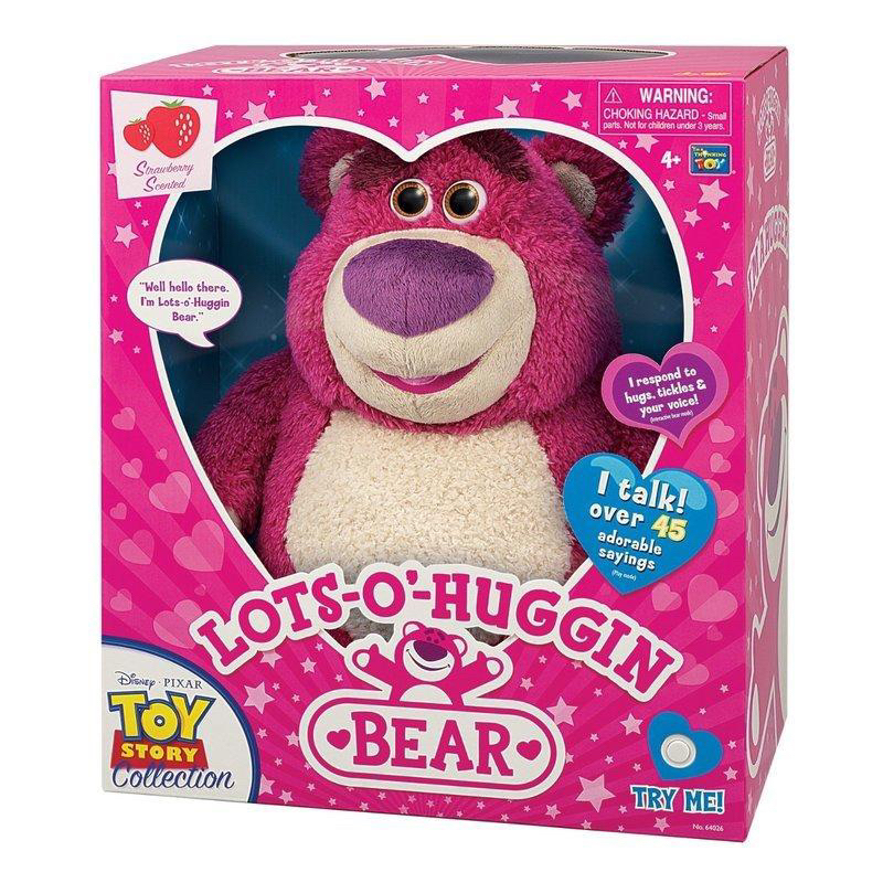 草莓味熊抱哥 LOTSO HUGGINS BEAR 會說話 會笑兒童幼兒玩偶迪士尼玩具總動員限量絕版珍藏商品 二手