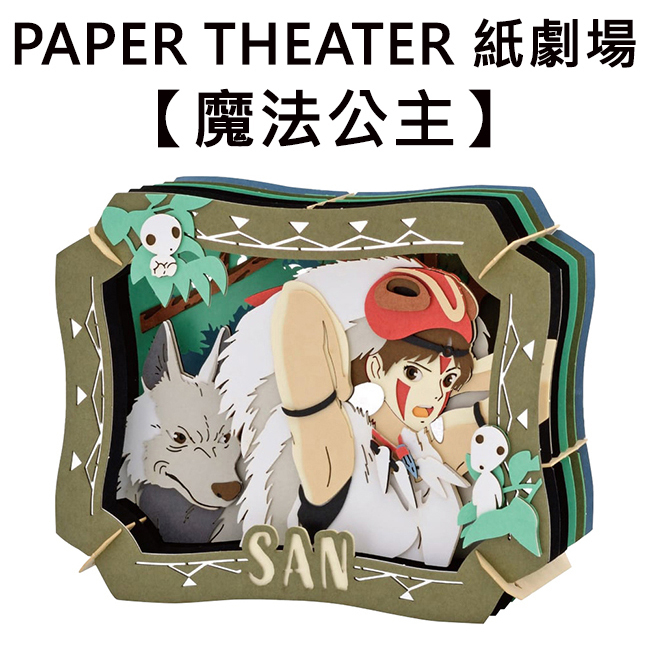 紙劇場 魔法公主 紙雕模型 紙模型 立體模型 小桑 宮崎駿 PAPER THEATER C80