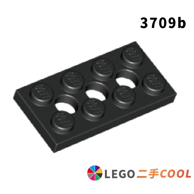 【COOLPON】正版樂高 LEGO【二手】科技 3709b Plate 2x4 with 3 Holes 薄板 多色