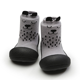 韓國Attipas-快樂學步鞋-灰色兔兔-襪型鞋