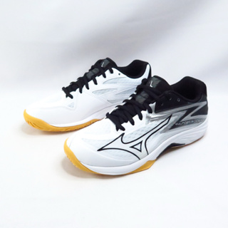 Mizuno THUNDER BLADE Z 男女排球鞋 輕量 V1GA237051 白x黑銀【iSport愛運動】