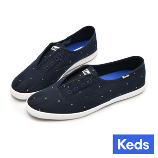 【Keds】CHILLAX 經典時尚縫線套入式休閒鞋-深藍 (9233W112228)