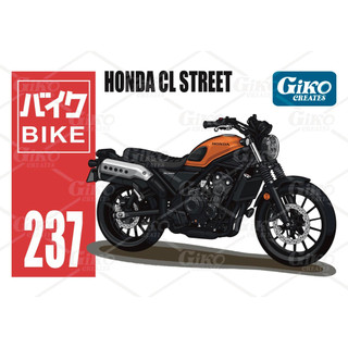 吉可圖創部-NO.237- CL500壓克力鑰匙圈(CL STREET.機車)