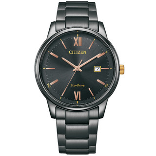 CITIZEN 星辰 PAIR系列 光動能 時尚黑腕錶 BM6976-72E