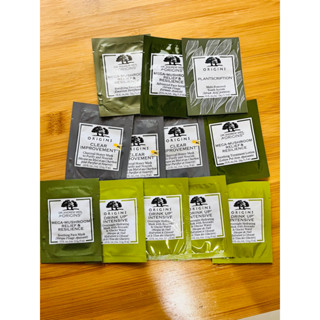 Origins 品木宣言 試用包 泥娃娃活性碳蜂蜜面膜 一飲而盡深度滋潤面膜 靈芝水 靈芝乳液 神木精華 靈芝面膜 小樣