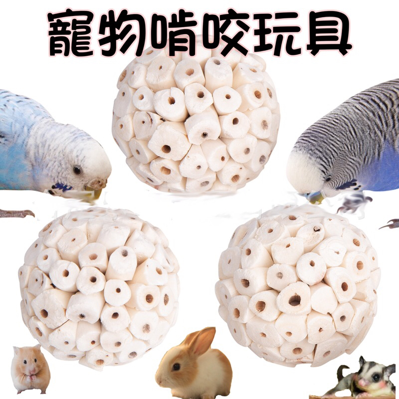 現貨🔜通草球 索拉球 寵物啃咬玩具 鸚鵡兔子 倉鼠 蜜袋鼯 拉菲球索磨牙玩具 磨牙球#磨嘴球#寵物玩具#啃咬球