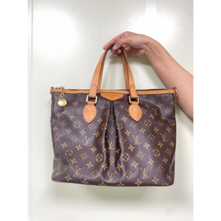 LV LOUIS VUITTON M40145 經典Monogram帆布手提包/肩背包