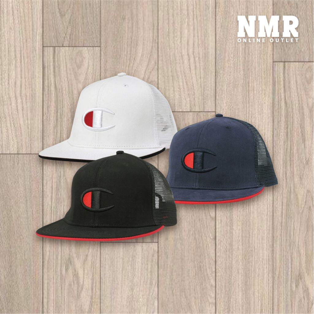現貨 [NMR] Champion 帽子 棒球帽 板帽 嘻哈 街頭 穿搭 電繡 經典LOGO Life 大C刺繡平眉帽