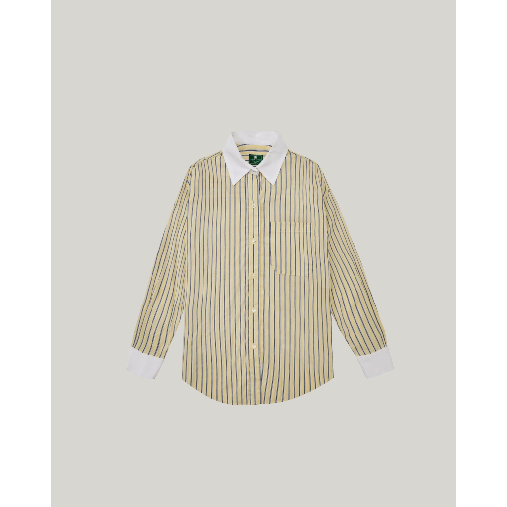 Warion Sophie Marceau Shirt - Yellow 黃條紋 條紋襯衫
