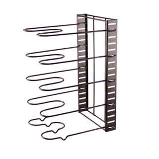 【COMET】26x22cm五層可調式鍋架(收納架 廚房收納 置物架 鍋具收納架 廚房置物架/D061)