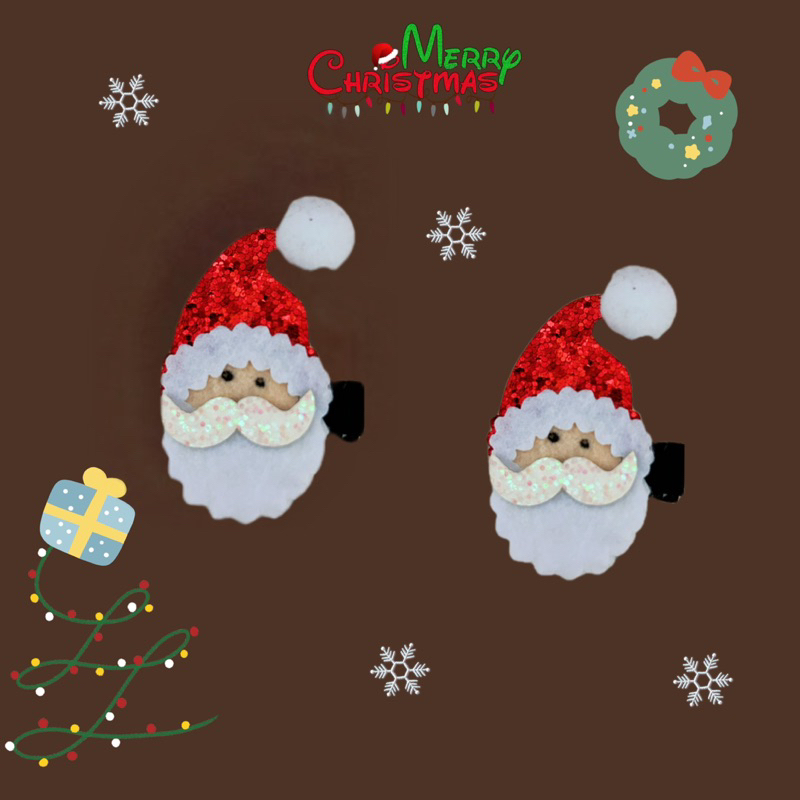 🎄聖誕老公公髮夾🎅/聖誕節/髮夾/造型