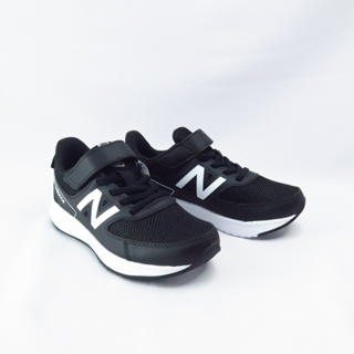 New Balance 570 中大童休閒鞋 W寬楦 YT570BW3 黑x白【iSport愛運動】