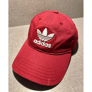 Adidas酒紅棒球帽