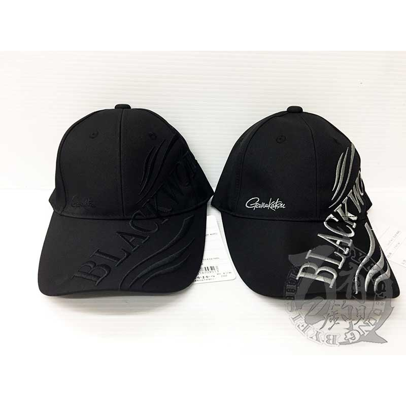 ◎百有釣具◎ GAMAKATSU GM-9894 釣魚帽 帽子 BLACKWORKS 黑x黑 黑x銀