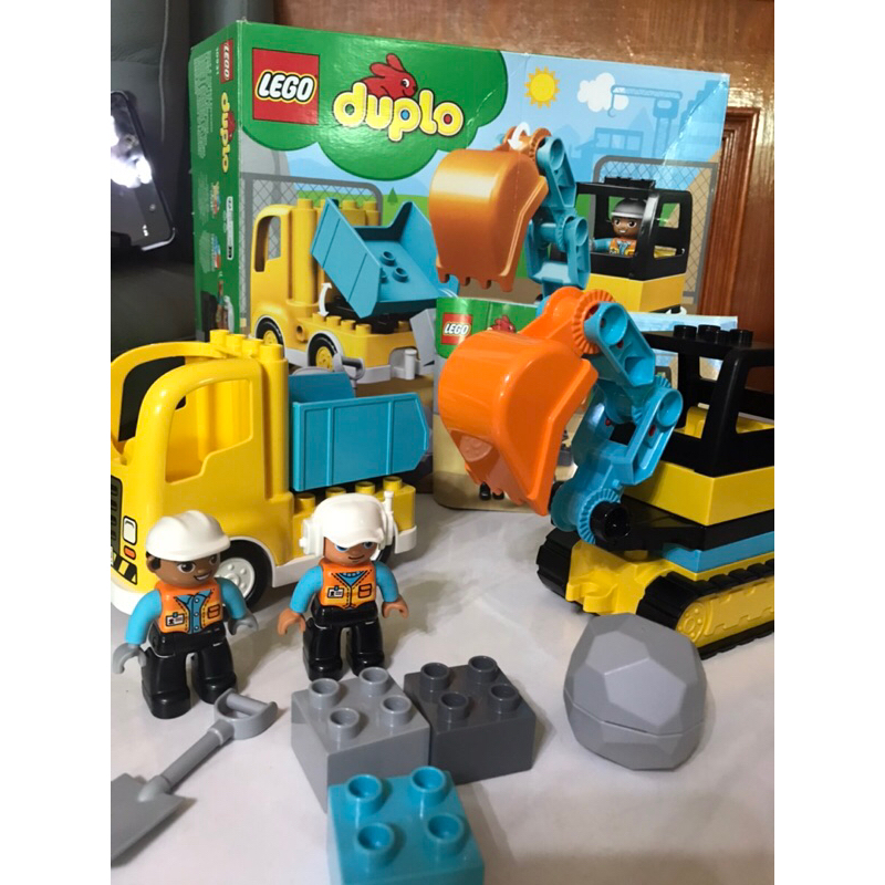 LEGO duplo 10931 卡車&amp;挖土機 樂高 得寶 大積木