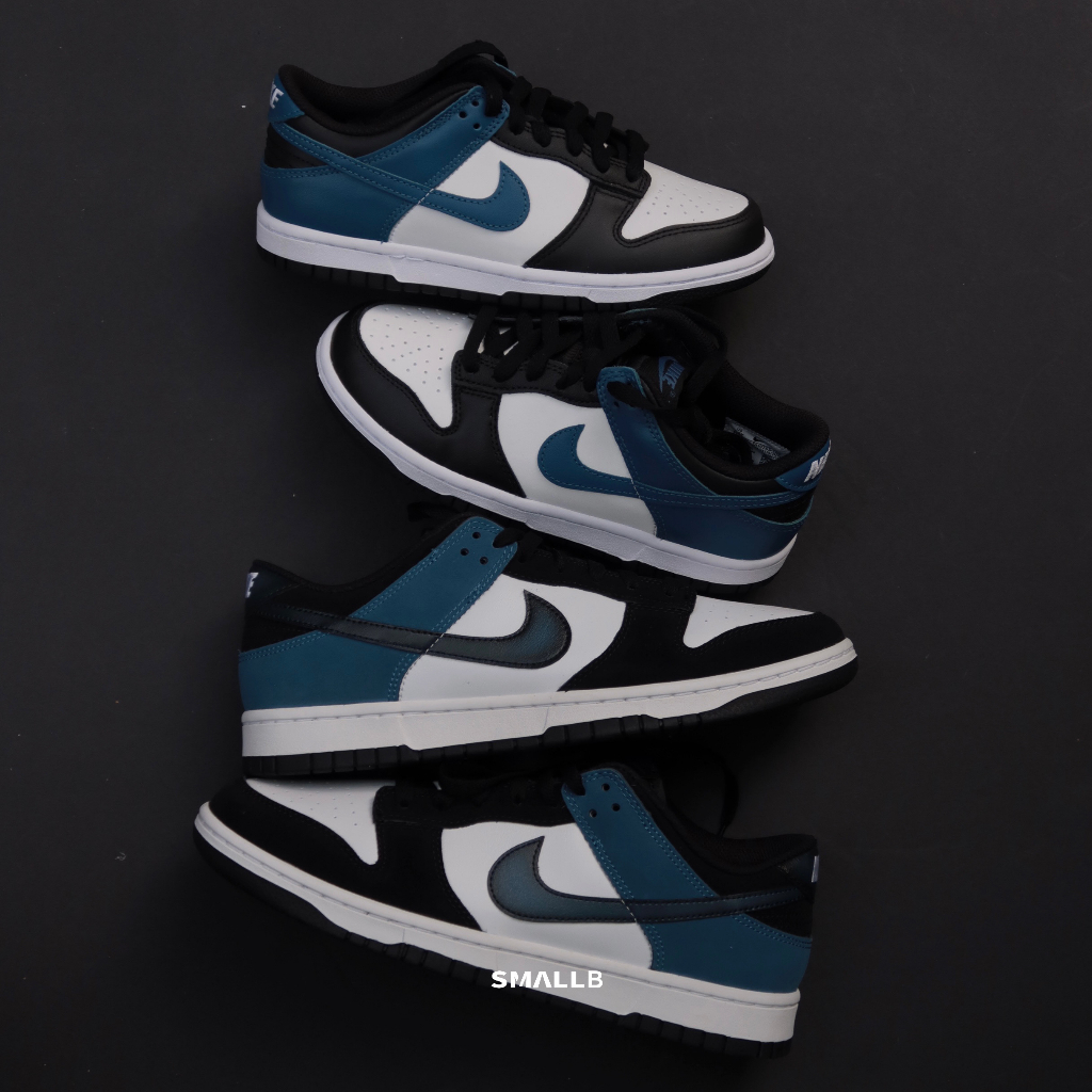 ☆小B之都☆ NIKE DUNK LOW "Industrial Blue" 黑白藍 小閃電 FD6923-100