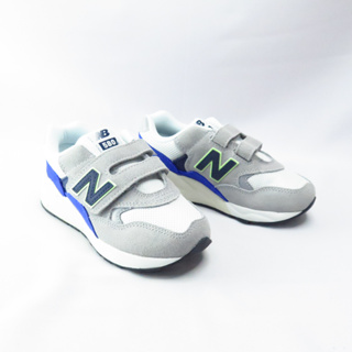 New Balance 580 Hook & Loop 中童休閒鞋 W寬楦 PV580WT 灰藍【iSport愛運動】