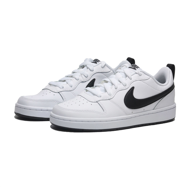 NIKE 休閒鞋 COURT BOROUGH LOW 2 全白黑勾 小dunk BQ5448104 Sneakers54