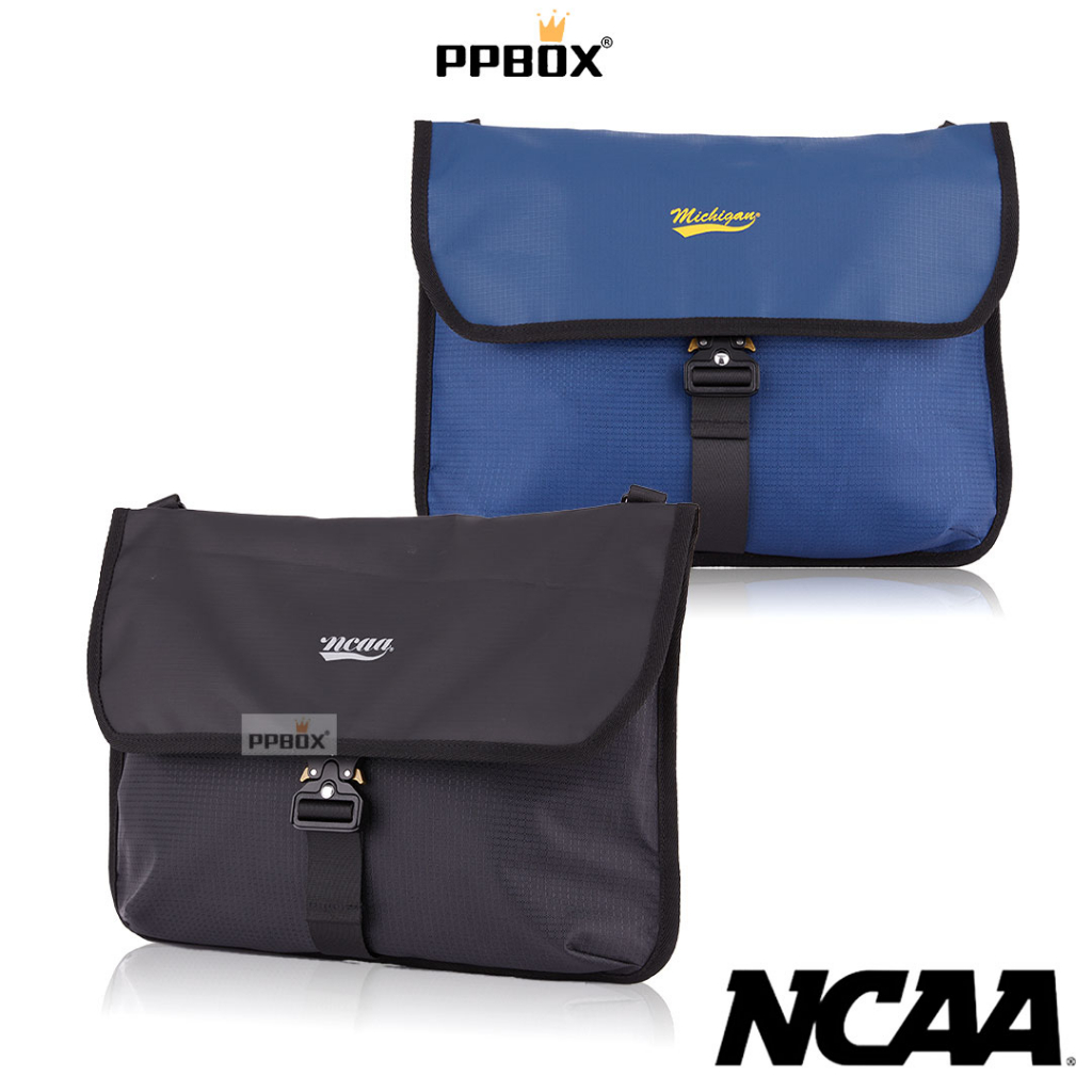 NCAA 生活防水格紋 郵差包 73251721 包包 新衣新包 側背包 A4可放 筆電包 書包