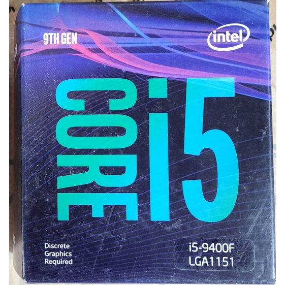 【S03 筑蒂資訊】含稅 全新 Intel i5-9400F LGA1151 九代 9TH GEN 盒裝CPU