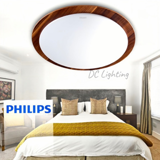 【DC照明】Philips飛利浦31112 LED雙色木紋30w調光吸頂燈-台灣實體門市 台灣出貨品質保證快速出貨