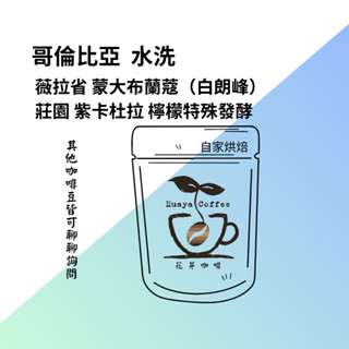 花芽咖啡huayacoffee//咖啡豆 哥倫比亞 薇拉省 蒙大布蘭蔻（白朗峰）莊園 紫卡杜拉 檸檬特殊發酵 水洗處理