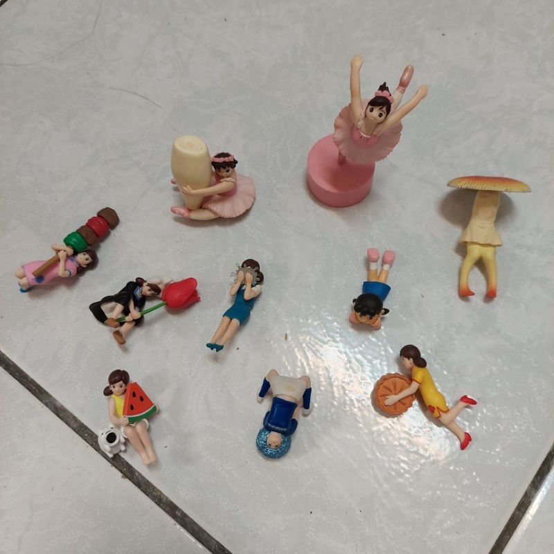 芭蕾女孩 靜香 杯緣子 香菇女孩 扭蛋 公仔 玩具