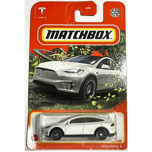 美泰 火柴盒 matchbox 特斯拉 TESLA MODEL X 電動車 休旅車 1/64 白