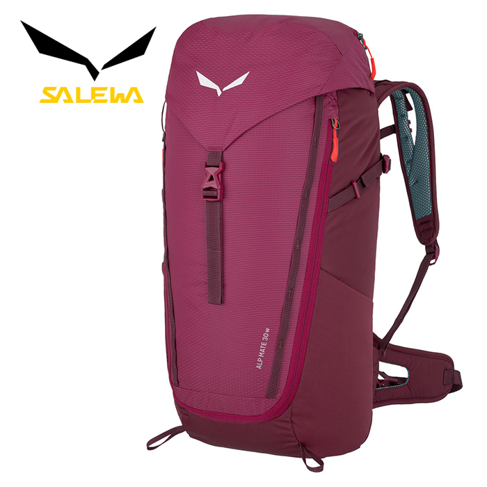 【SALEWA 義大利】ALP MATE 30L 登山背包 女 紅｜健行背包 徒步旅行背包