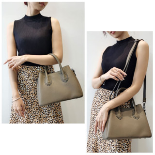 【BAGGLY&CO】巴斯提亞大容量 手提 斜背 側背 荔枝紋頭層牛皮包 女生包包 側揹包 斜揹包 手提包 包包女生