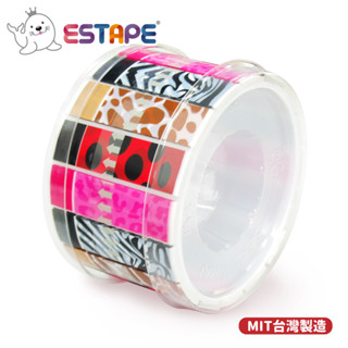 【王佳ESTAPE】抽取式裝飾貼 動物紋組合（易撕貼.黏貼.包裝.包材.DIY.裝飾.貼紙.標籤.手帳.可愛.斑馬.豹）