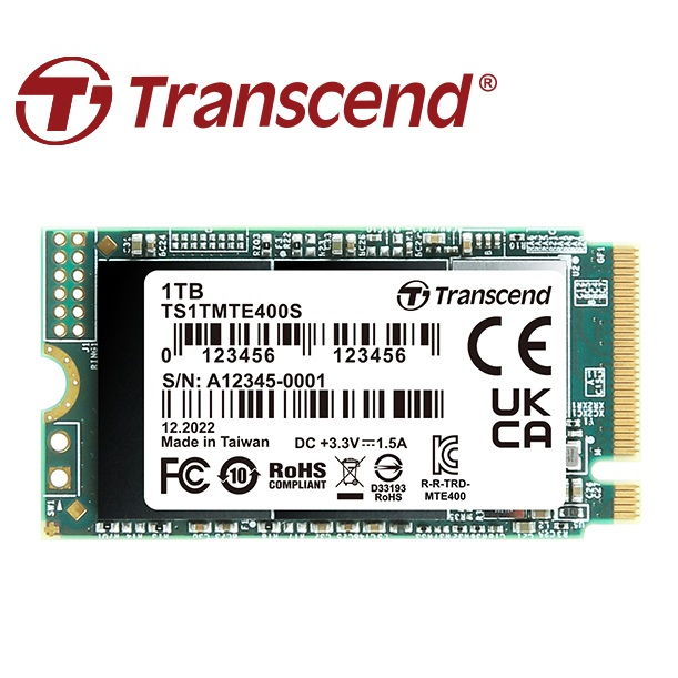 《Sunlink》Transcend 創見 MTE400S 512G M.2 2242 PCIe Gen3x4 SSD