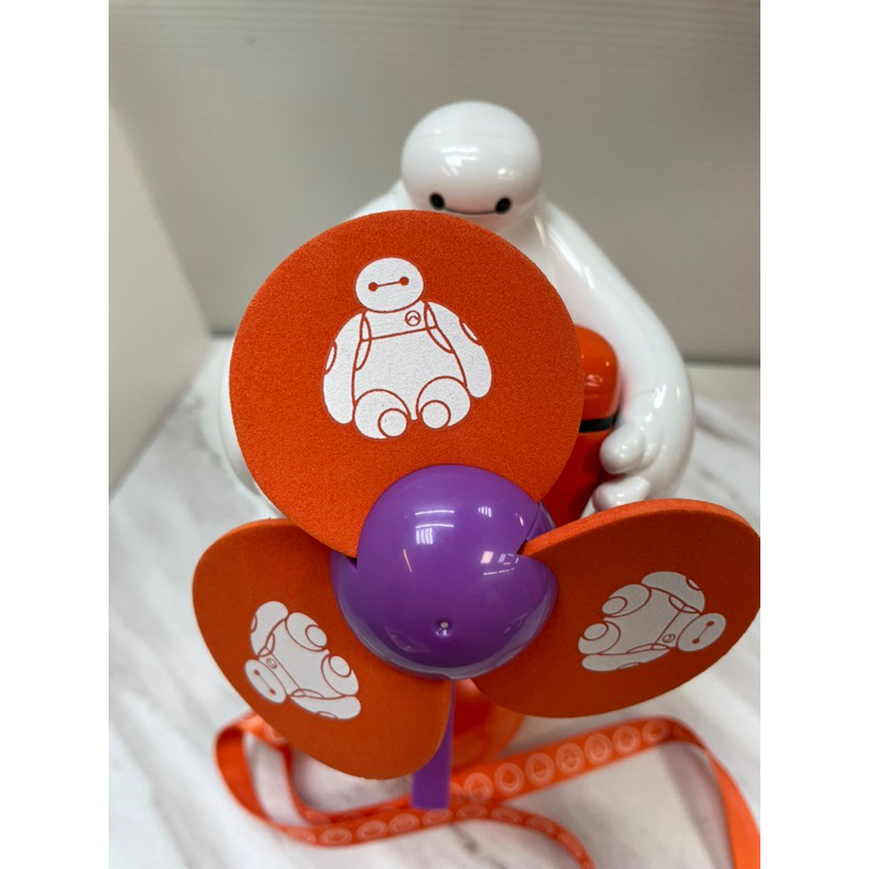 日本東京迪士尼 大英雄天團 杯麵 噴霧涼風扇 噴水槍 電動風扇 手持風扇
