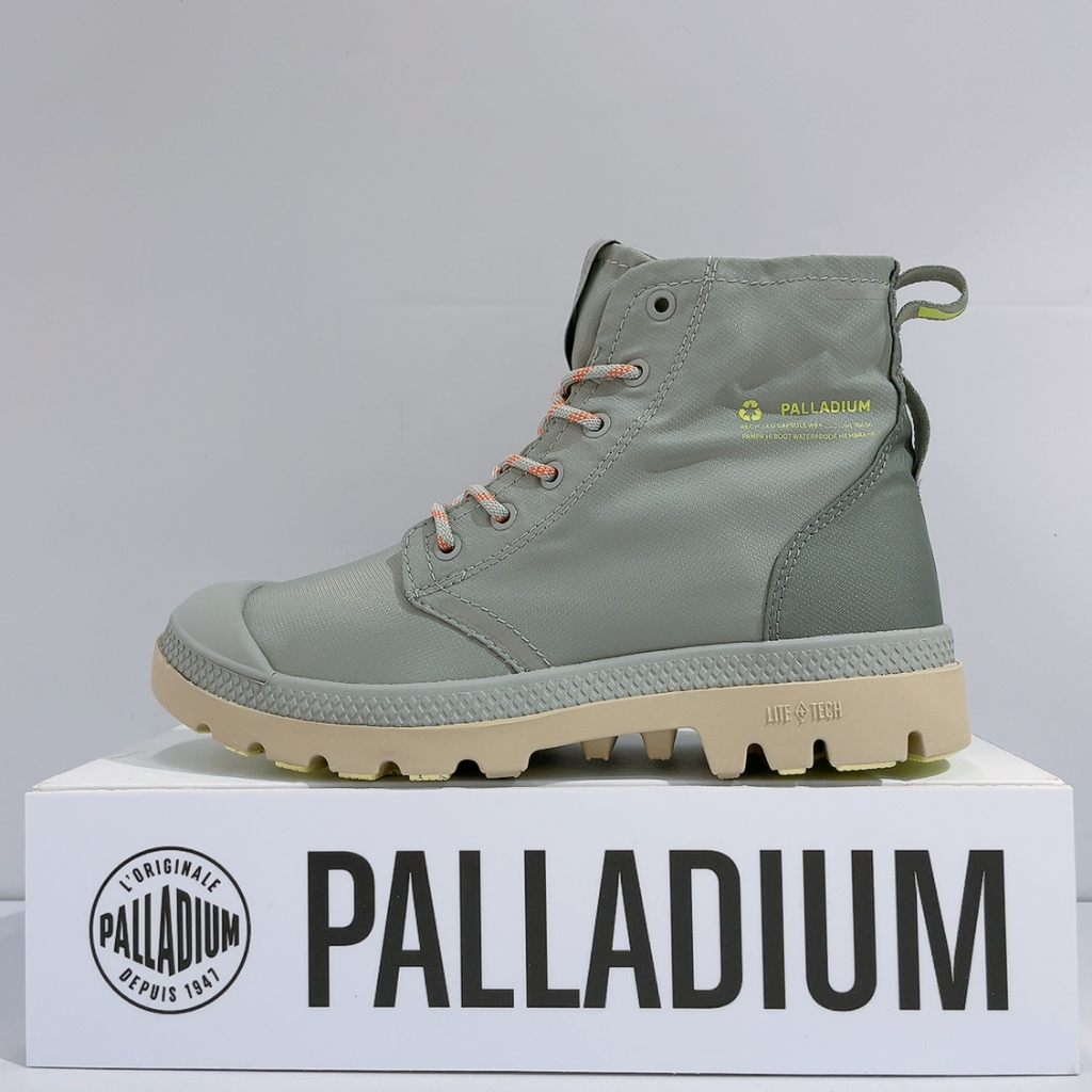 PALLADIUM PAMPA BOOTS 男女款 灰色 永續循環 橘標 防水 輕量 雨靴 休閒靴 76656-093