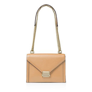 二手MK Michael Kors Whitney 信封包 鍊帶包 cross body淺駝色