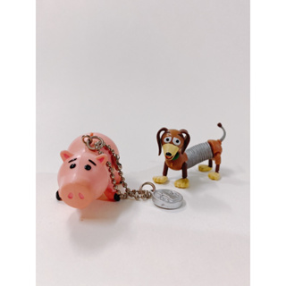 玩具總動員 火腿豬 吊飾 錢幣 扭蛋 轉蛋 絕版 東京迪士尼 彈簧狗