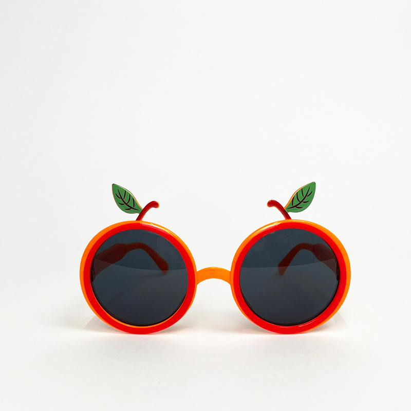 派對城 現貨 【橘子造型眼鏡1入】 歐美派對 派對裝飾 裝飾眼鏡 生日派對 派對佈置 拍攝道具