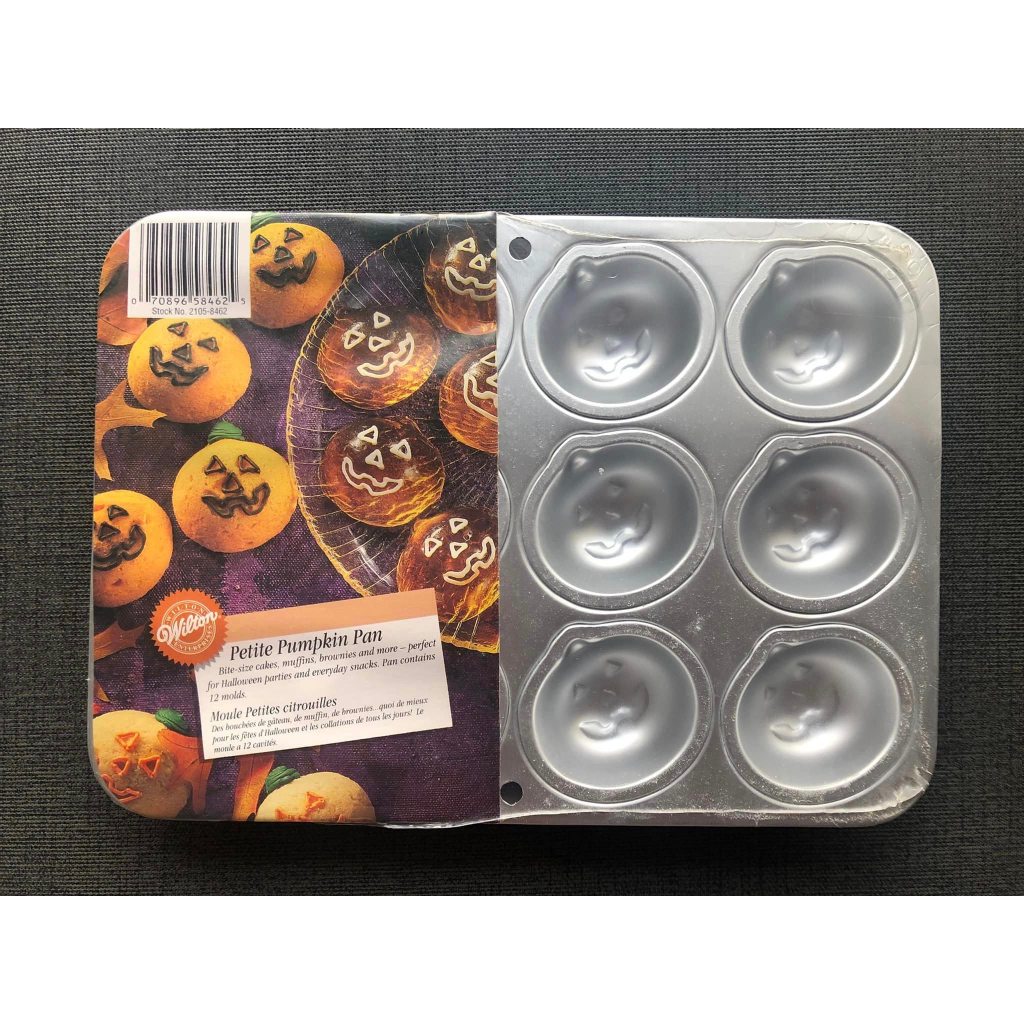 美國 Wilton Petite Pumpkin Pan 惠爾通小南瓜烤盤(12孔) 烤模 蛋糕 麵包 烘焙工具 絕版品