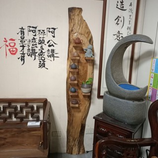 原木展示架壁掛架茶壺架花架藝品架盆栽擺飾架