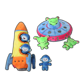 Q-MONSTER 掏掏玩具 火箭 UFO 狗玩具 貓玩具 益智玩具 藏食玩具 - 艾爾發寵物 Alphapetstw