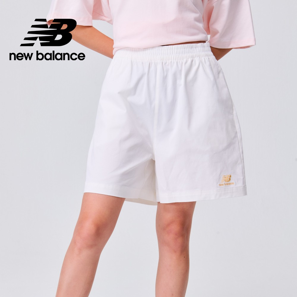 【New Balance】 NB 腰鬆緊挺版短褲_女性_牙白色_WS31551SST