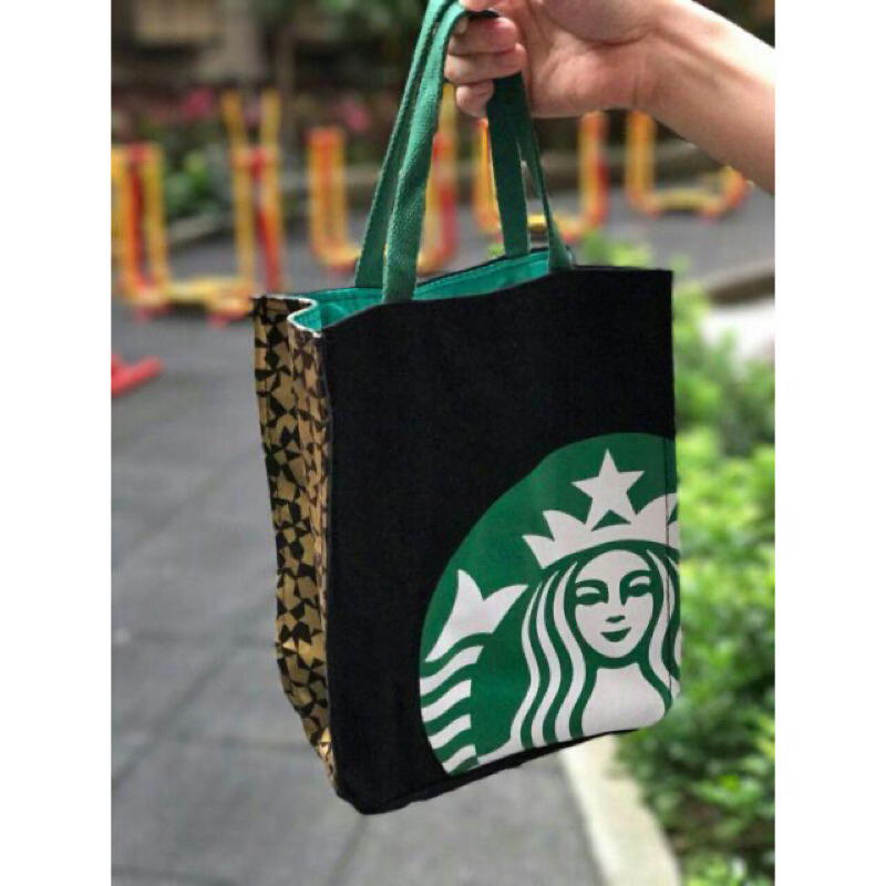 Starbucks星巴克手提袋 可放水壺