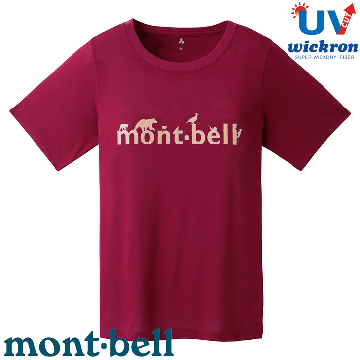 【台灣黑熊】日本 mont-bell 1114179 女 Wickron mont-bell 短袖排汗T恤 排汗衣 防曬