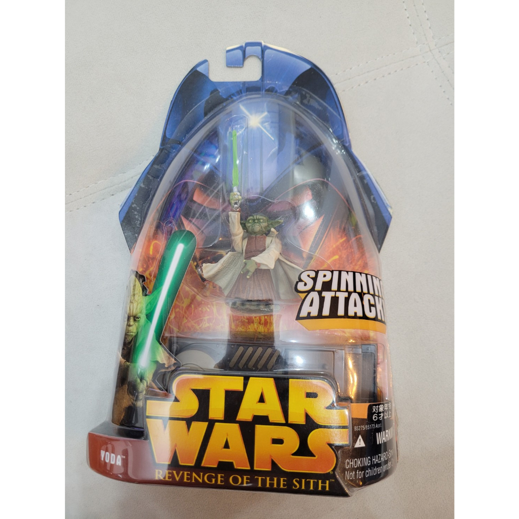 STAR WARS 星際大戰 ROTS 圓卡 3.75吋吊卡人偶 孩之寶 尤達 Yoda 絕地武士