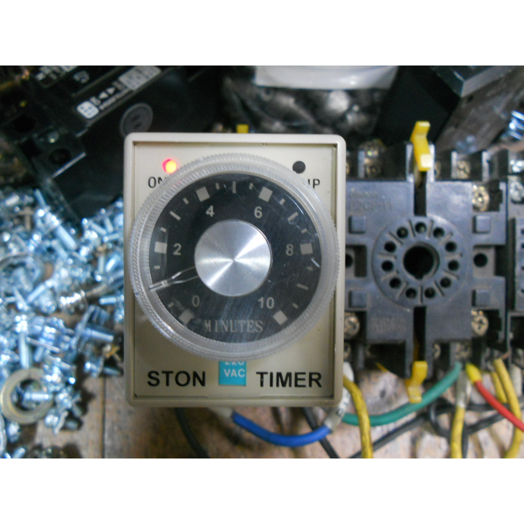 STON 仕通 斷電延遲繼電器 10M 220V TRF-V OFF TIMER RELAY 含座  (D1.5)
