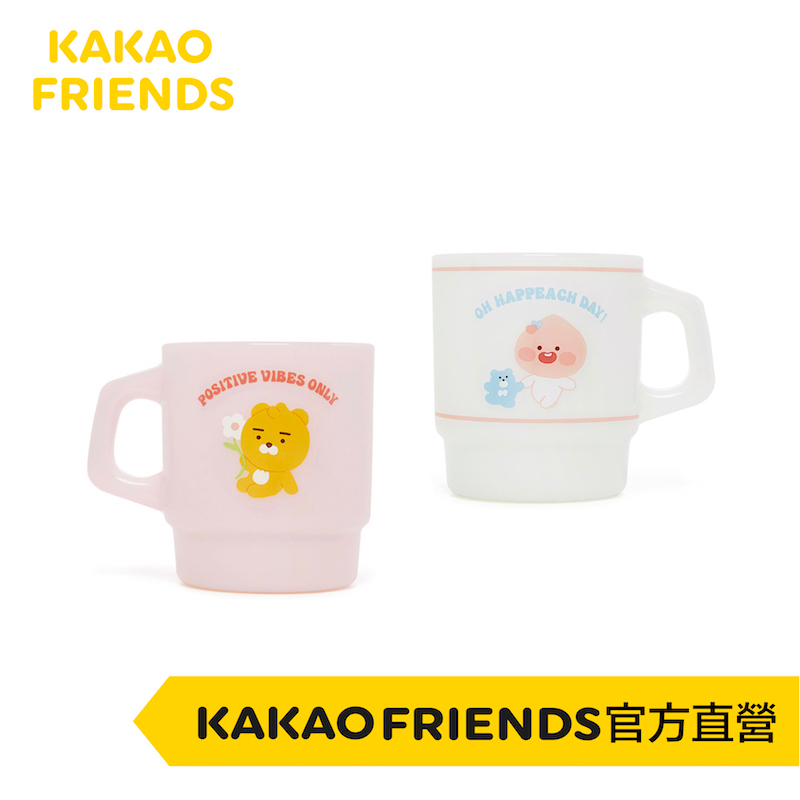 KAKAO FRIENDS  Oh! Happeach day系列  萊恩 桃子 牛奶杯 水杯