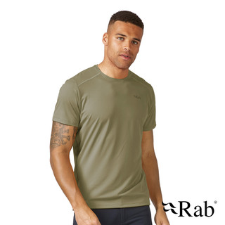 【RAB】QBL05 男款 Force Tee 圓領短袖抗臭透氣排汗衣 淺卡其